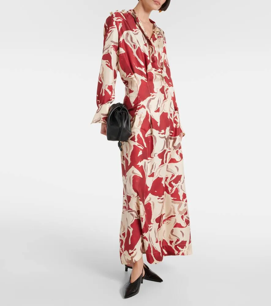 Altuzarra Felicia printed silk maxi dress