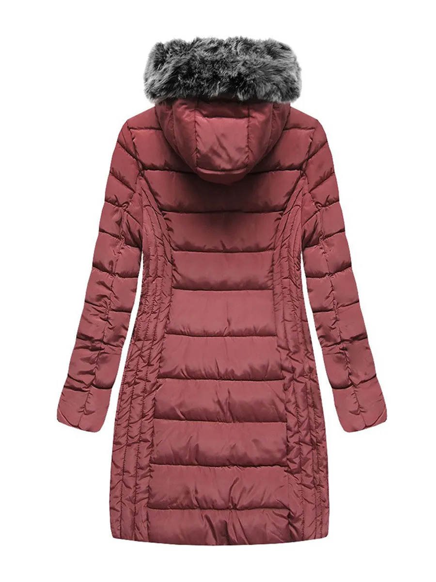 Autumn Winter Hooded Windproof Warm Coat