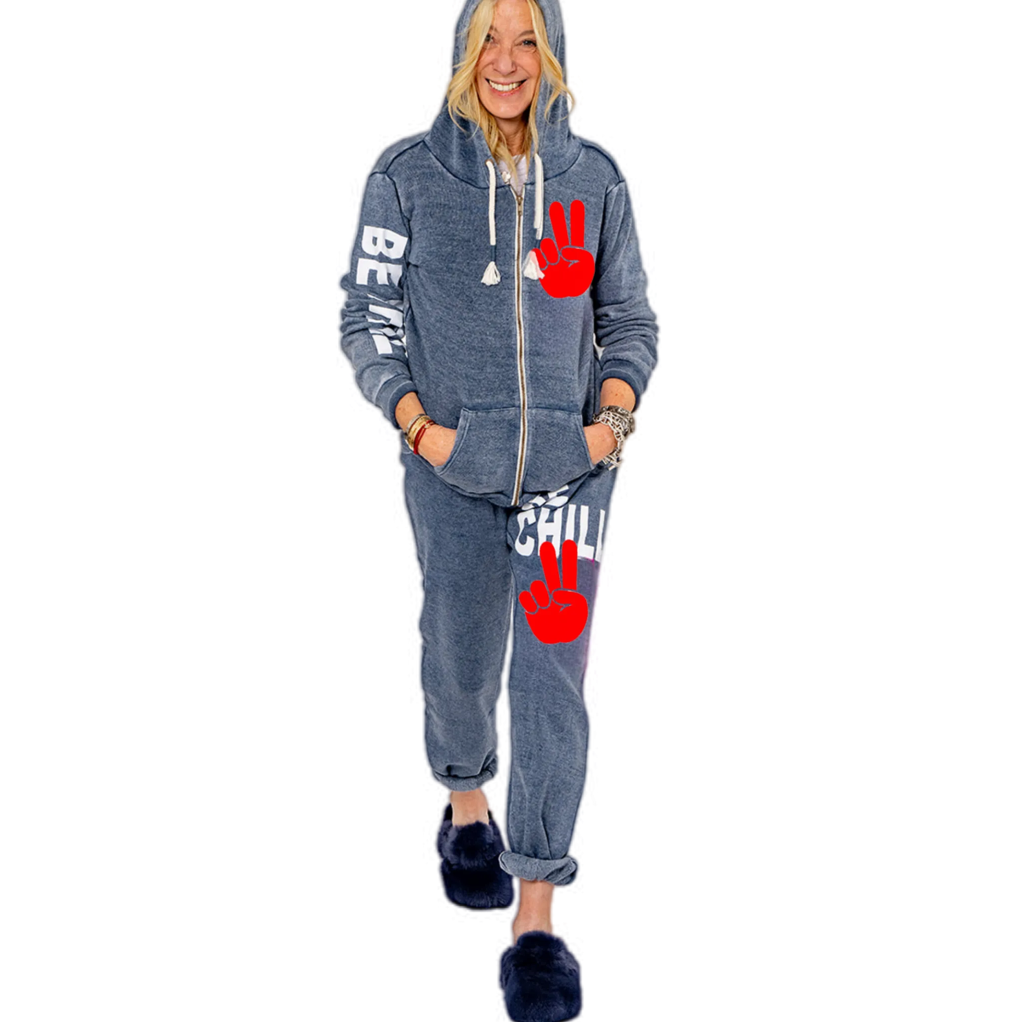 Be Chill Zip Up Hoodie