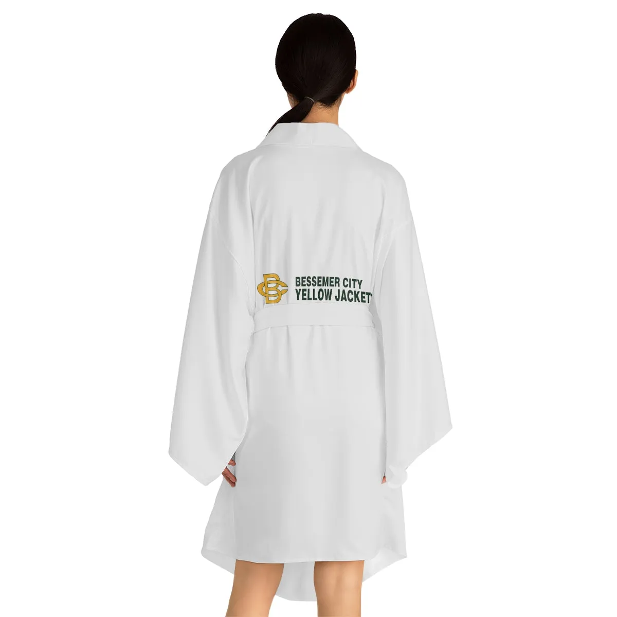 Bessemer City Yellow Jackets Long Sleeve Kimono Robe