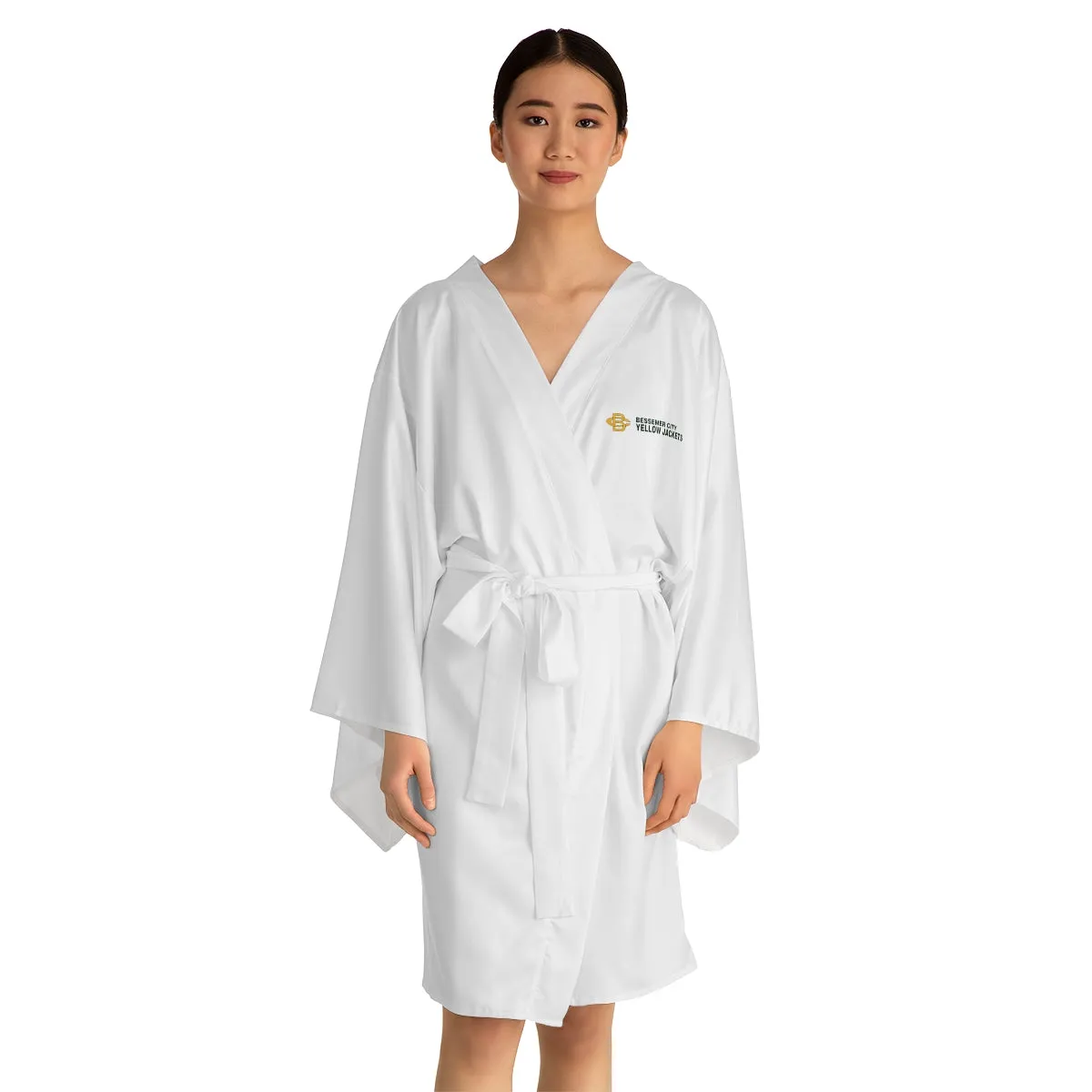 Bessemer City Yellow Jackets Long Sleeve Kimono Robe