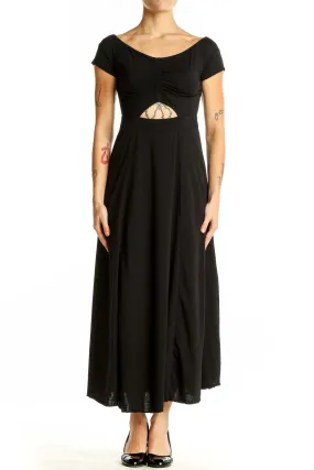 Black Cutout Maxi Dress