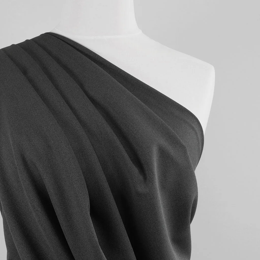 Bloomsbury - Grey Mix Crepe Stretch Woven Suiting Fabric