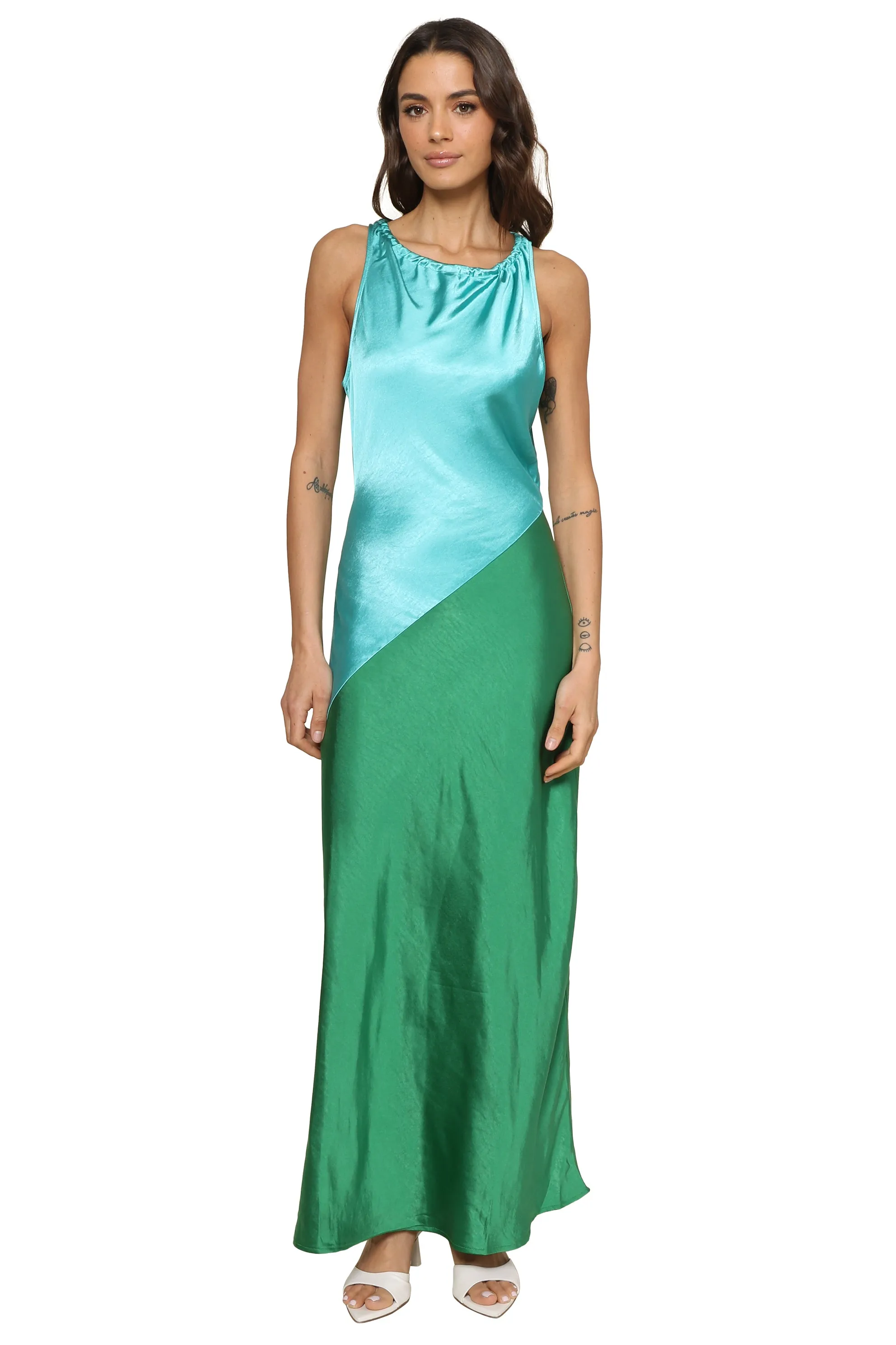Brayden Color Block Maxi Dress