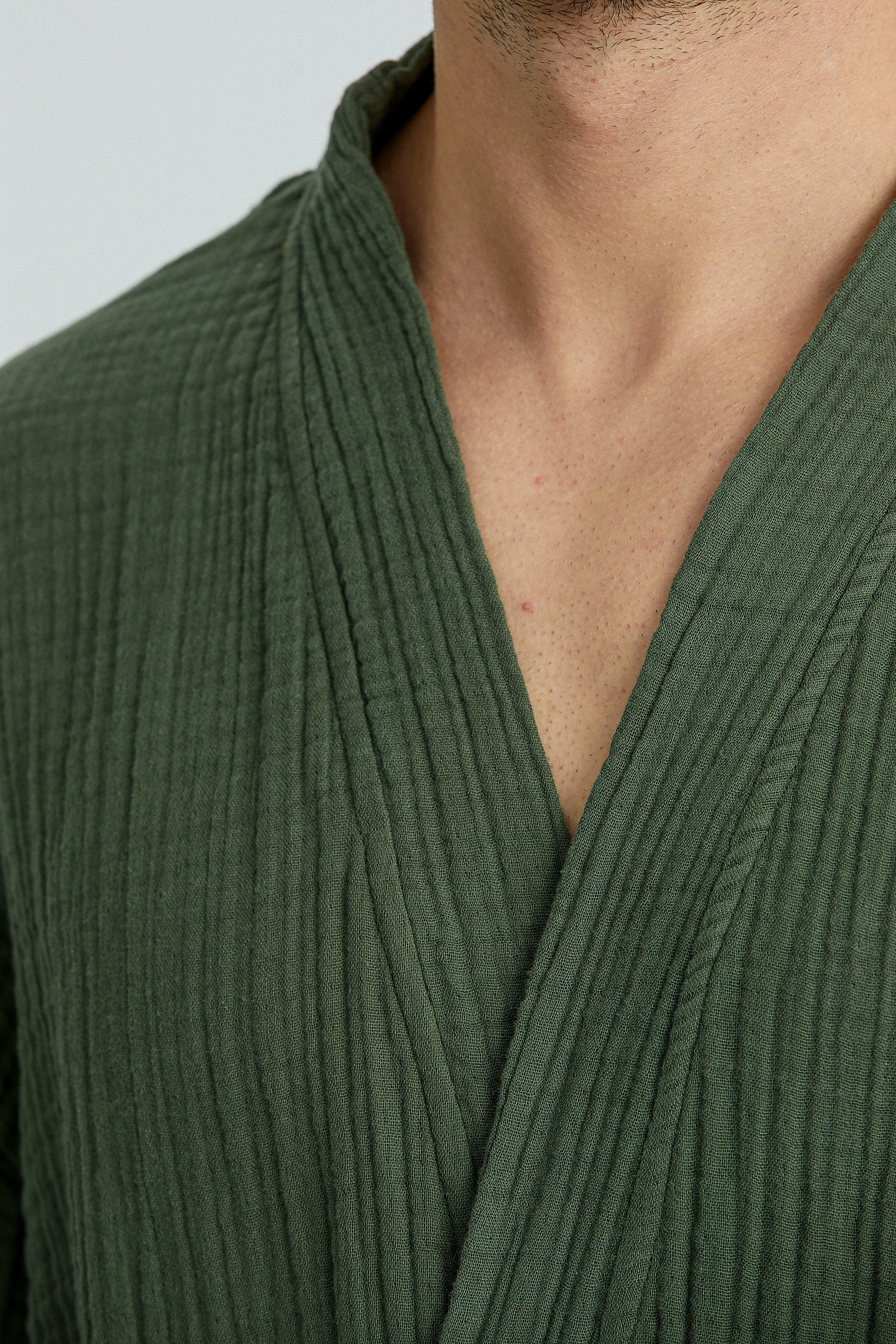 Cassia Men's Robes - Moss
