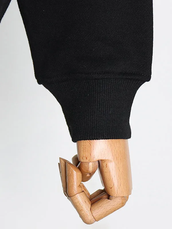 Casual Loose Solid Color Hoodies Top