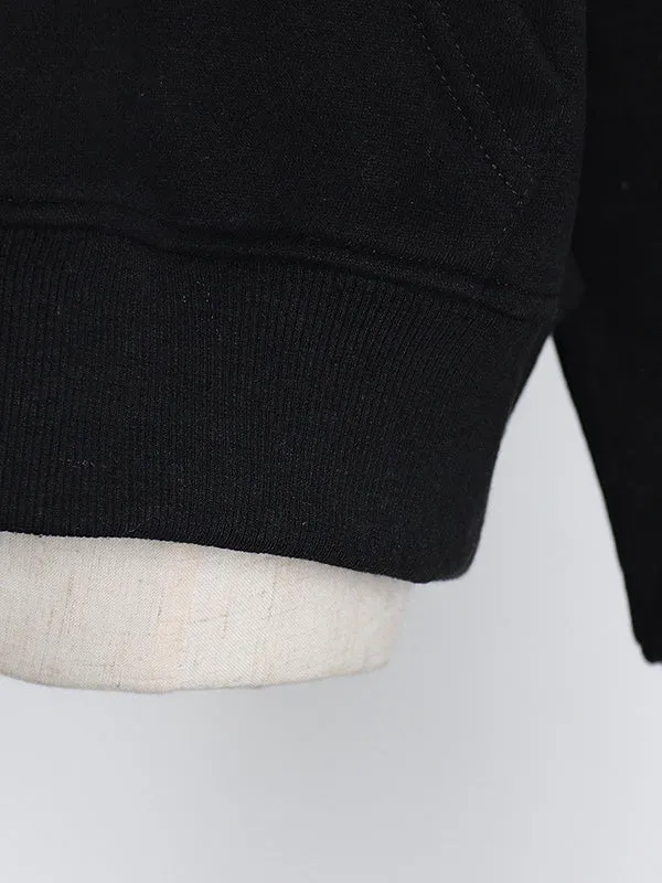 Casual Loose Solid Color Hoodies Top