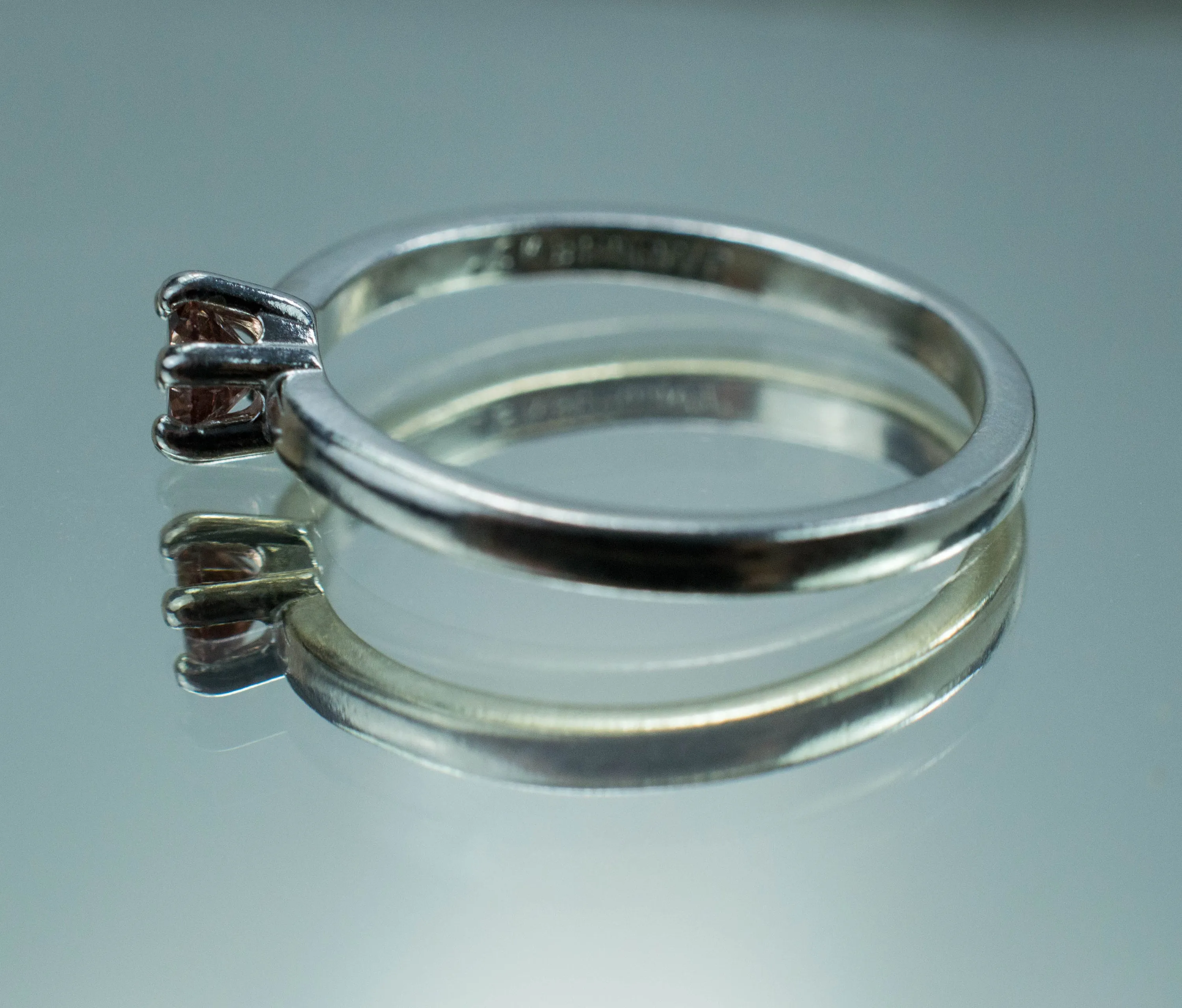 Champagne Garnet Ring, Genuine Untreated Tanzanian Garnet