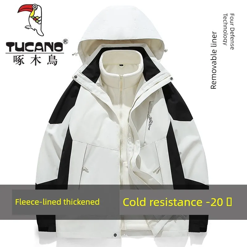 Coats / Jackets: by Tucano. 3-in-1 Jacket. Men and Women Sizes. Autumn and Winter Fleece-lined. Thick Jacket