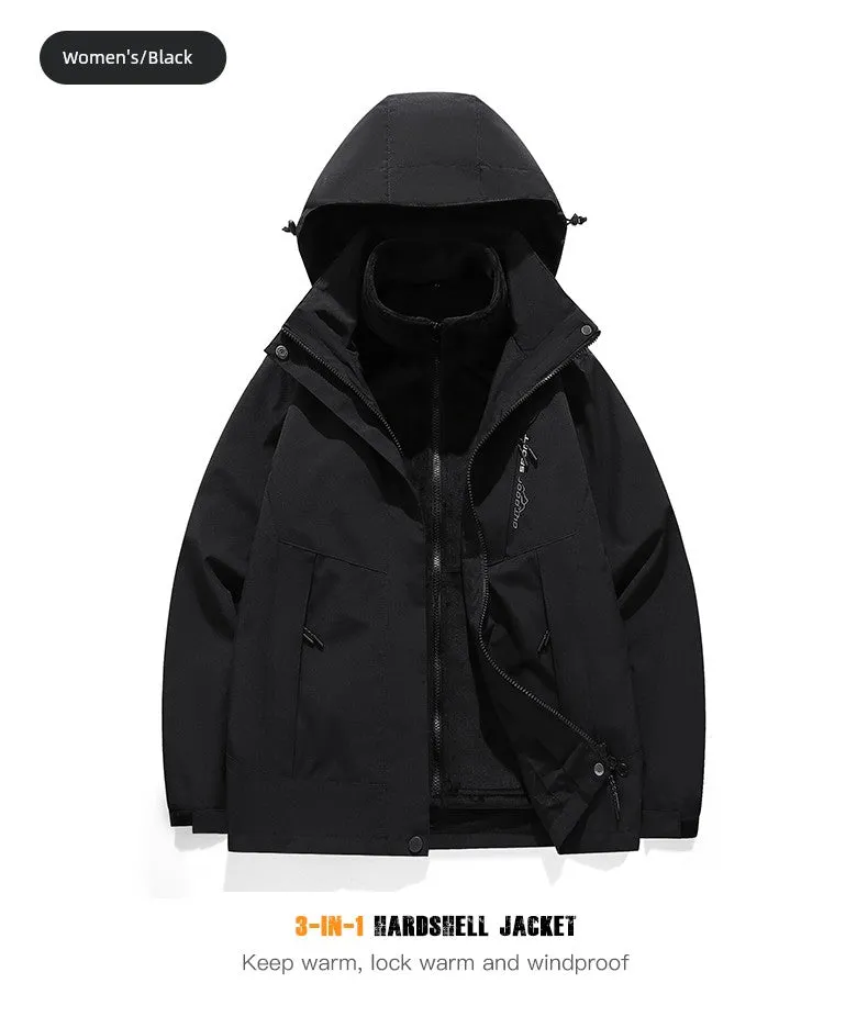 Coats / Jackets: by Tucano. 3-in-1 Jacket. Men and Women Sizes. Autumn and Winter Fleece-lined. Thick Jacket