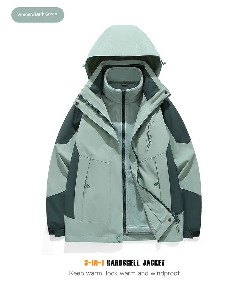 Coats / Jackets: by Tucano. 3-in-1 Jacket. Men and Women Sizes. Autumn and Winter Fleece-lined. Thick Jacket
