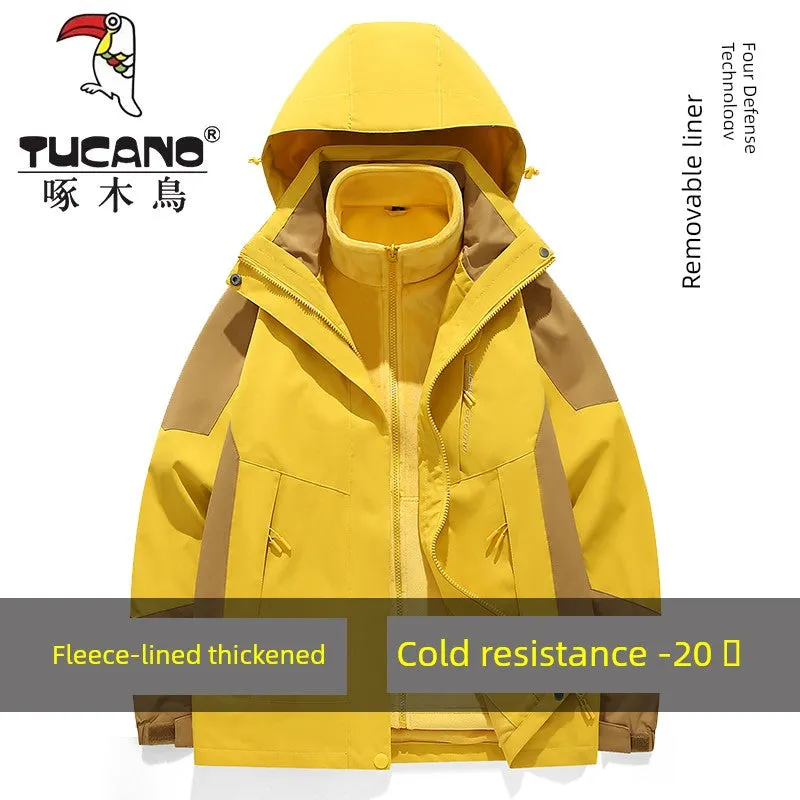 Coats / Jackets: by Tucano. 3-in-1 Jacket. Men and Women Sizes. Autumn and Winter Fleece-lined. Thick Jacket