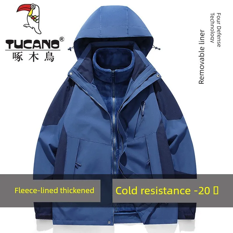 Coats / Jackets: by Tucano. 3-in-1 Jacket. Men and Women Sizes. Autumn and Winter Fleece-lined. Thick Jacket
