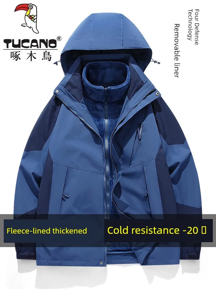Coats / Jackets: by Tucano. 3-in-1 Jacket. Men and Women Sizes. Autumn and Winter Fleece-lined. Thick Jacket
