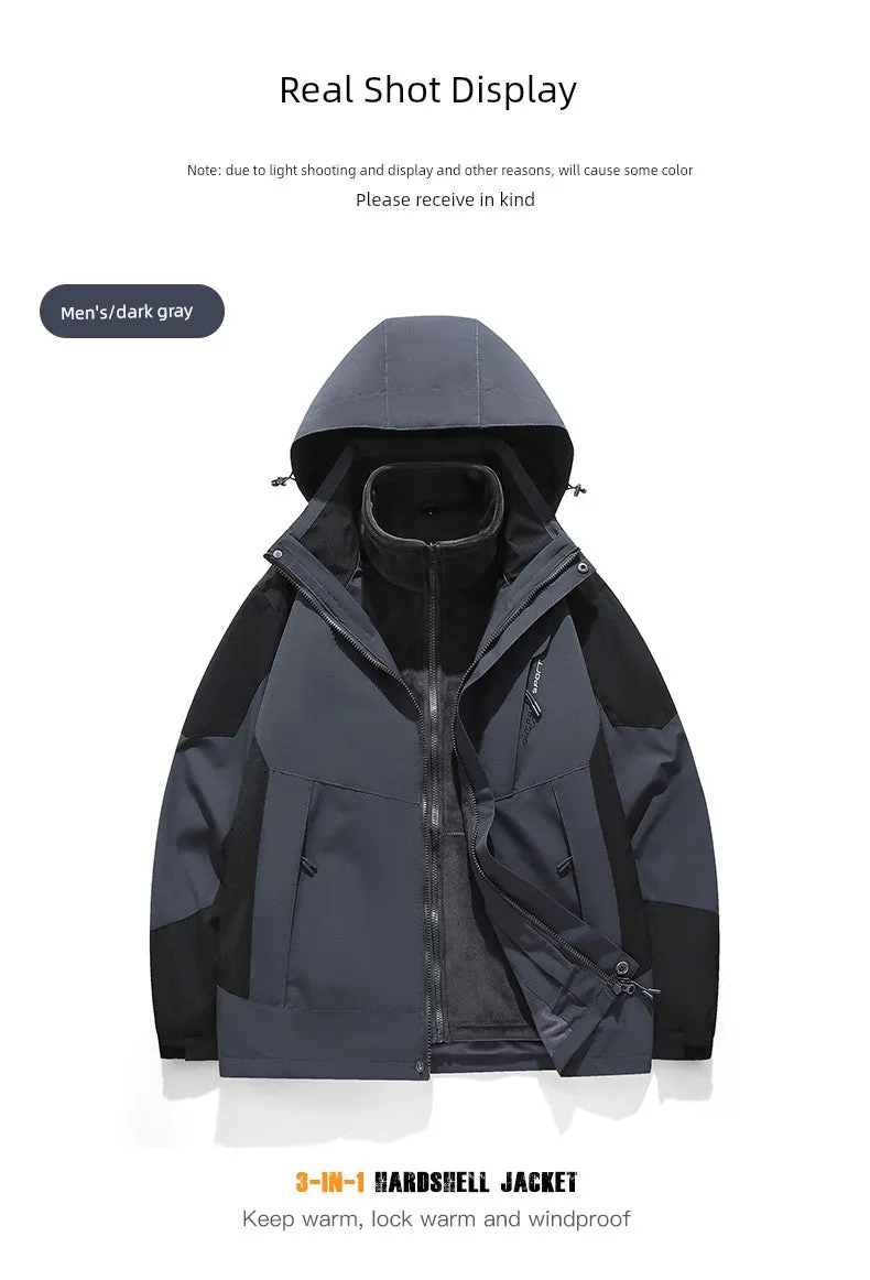 Coats / Jackets: by Tucano. 3-in-1 Jacket. Men and Women Sizes. Autumn and Winter Fleece-lined. Thick Jacket