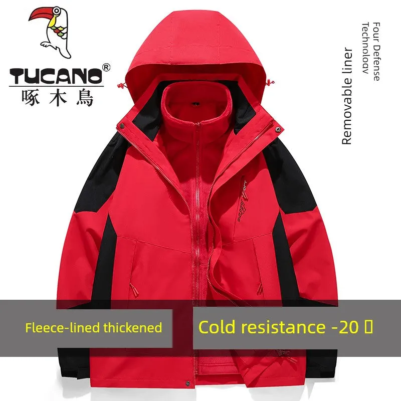 Coats / Jackets: by Tucano. 3-in-1 Jacket. Men and Women Sizes. Autumn and Winter Fleece-lined. Thick Jacket