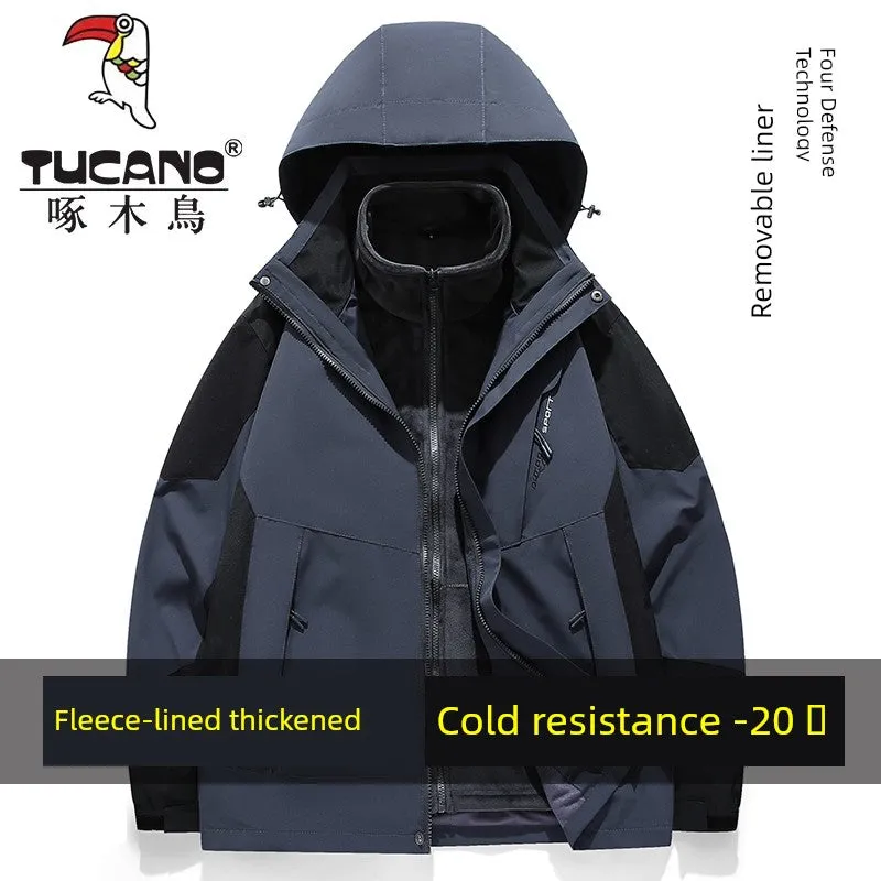 Coats / Jackets: by Tucano. 3-in-1 Jacket. Men and Women Sizes. Autumn and Winter Fleece-lined. Thick Jacket