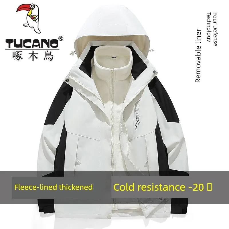 Coats / Jackets: by Tucano. 3-in-1 Jacket. Men and Women Sizes. Autumn and Winter Fleece-lined. Thick Jacket