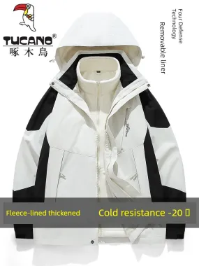 Coats / Jackets: by Tucano. 3-in-1 Jacket. Men and Women Sizes. Autumn and Winter Fleece-lined. Thick Jacket