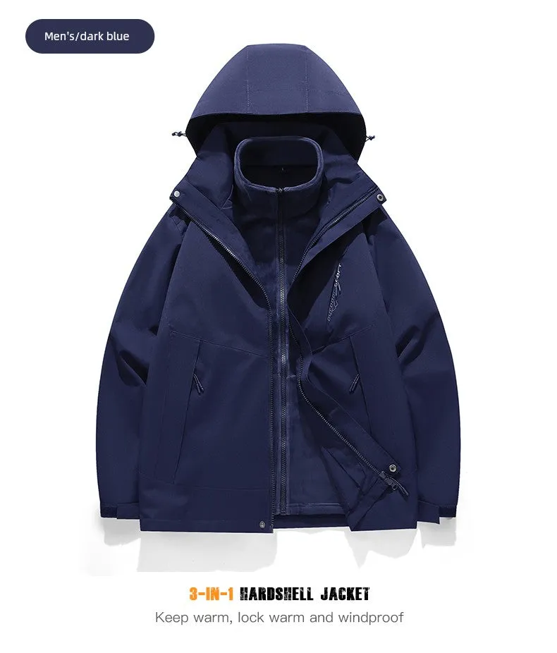Coats / Jackets: by Tucano. 3-in-1 Jacket. Men and Women Sizes. Autumn and Winter Fleece-lined. Thick Jacket