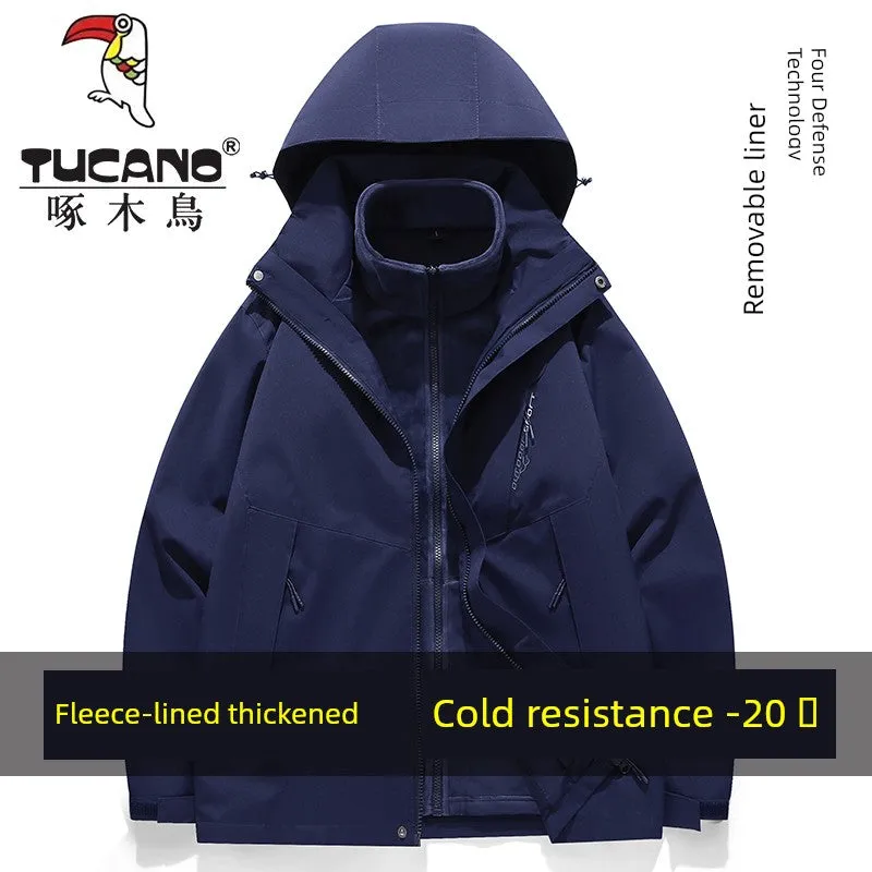 Coats / Jackets: by Tucano. 3-in-1 Jacket. Men and Women Sizes. Autumn and Winter Fleece-lined. Thick Jacket