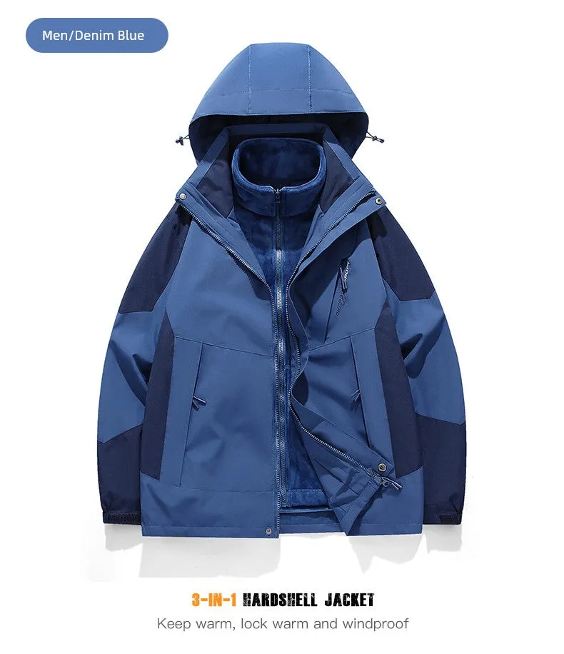 Coats / Jackets: by Tucano. 3-in-1 Jacket. Men and Women Sizes. Autumn and Winter Fleece-lined. Thick Jacket