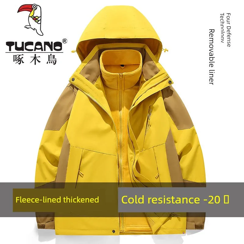 Coats / Jackets: by Tucano. 3-in-1 Jacket. Men and Women Sizes. Autumn and Winter Fleece-lined. Thick Jacket