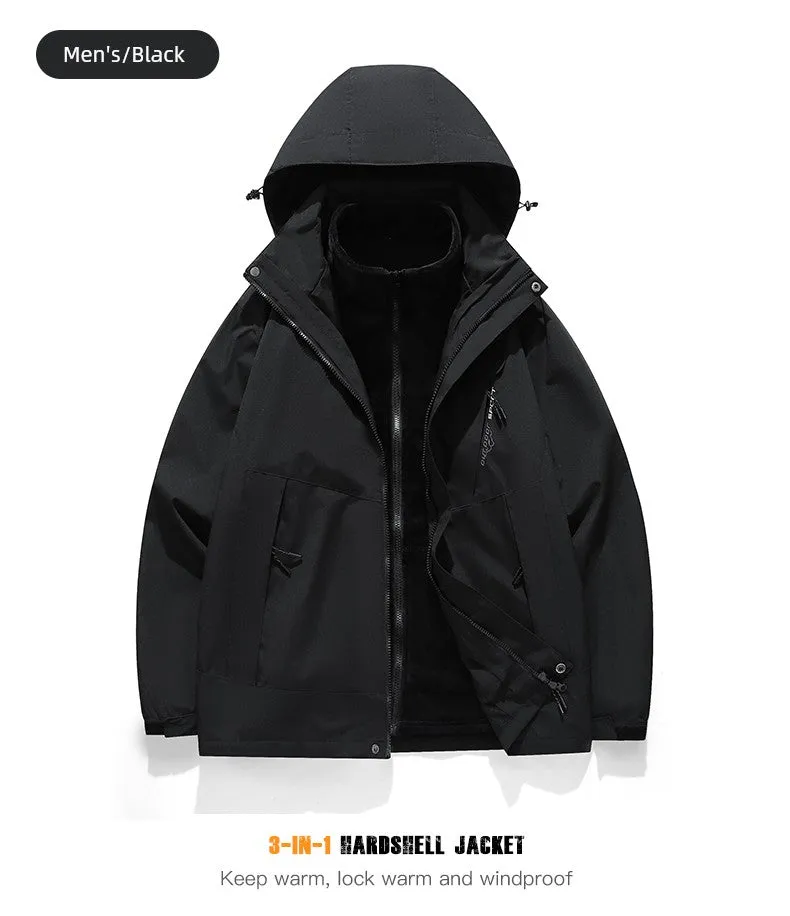 Coats / Jackets: by Tucano. 3-in-1 Jacket. Men and Women Sizes. Autumn and Winter Fleece-lined. Thick Jacket
