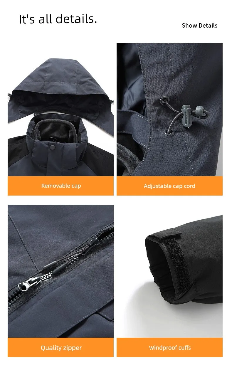Coats / Jackets: by Tucano. 3-in-1 Jacket. Men and Women Sizes. Autumn and Winter Fleece-lined. Thick Jacket