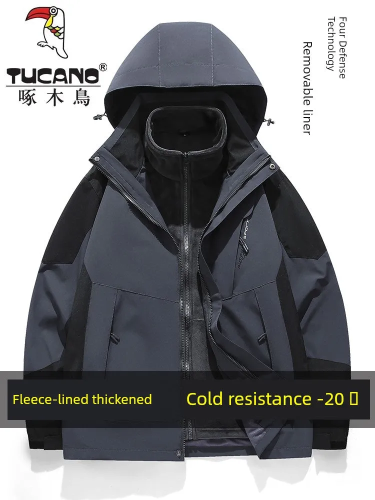 Coats / Jackets: by Tucano. 3-in-1 Jacket. Men and Women Sizes. Autumn and Winter Fleece-lined. Thick Jacket