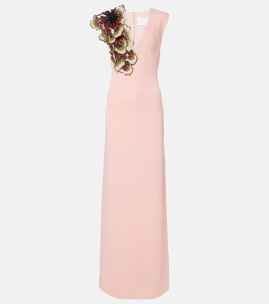 Costarellos Cr√É¬™pe gown