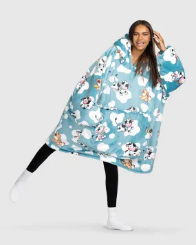 Cute Cow Loose Blanket Hoodie