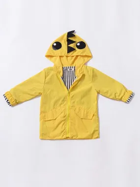 Cute Dinosaur Style Fall Outdoor Hooded Jacket