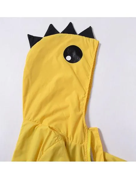 Cute Dinosaur Style Fall Outdoor Hooded Jacket
