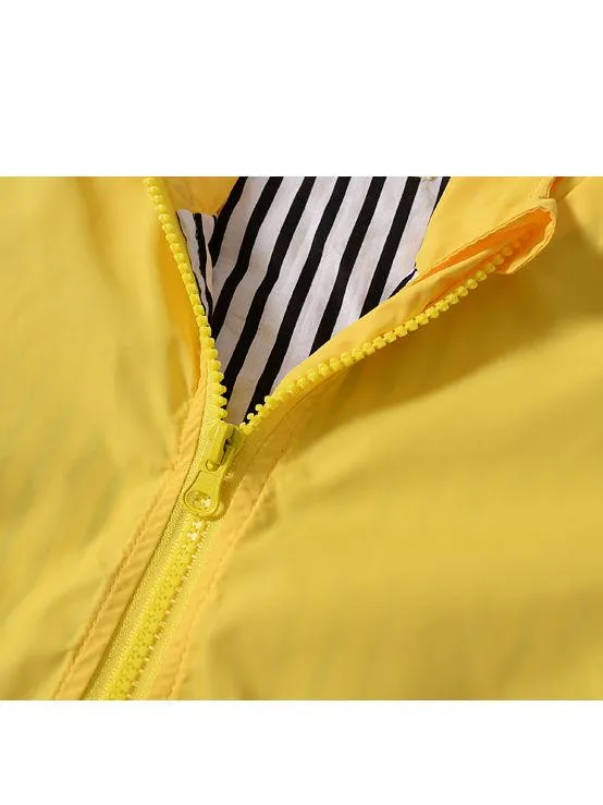 Cute Dinosaur Style Fall Outdoor Hooded Jacket