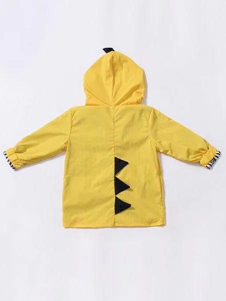 Cute Dinosaur Style Fall Outdoor Hooded Jacket