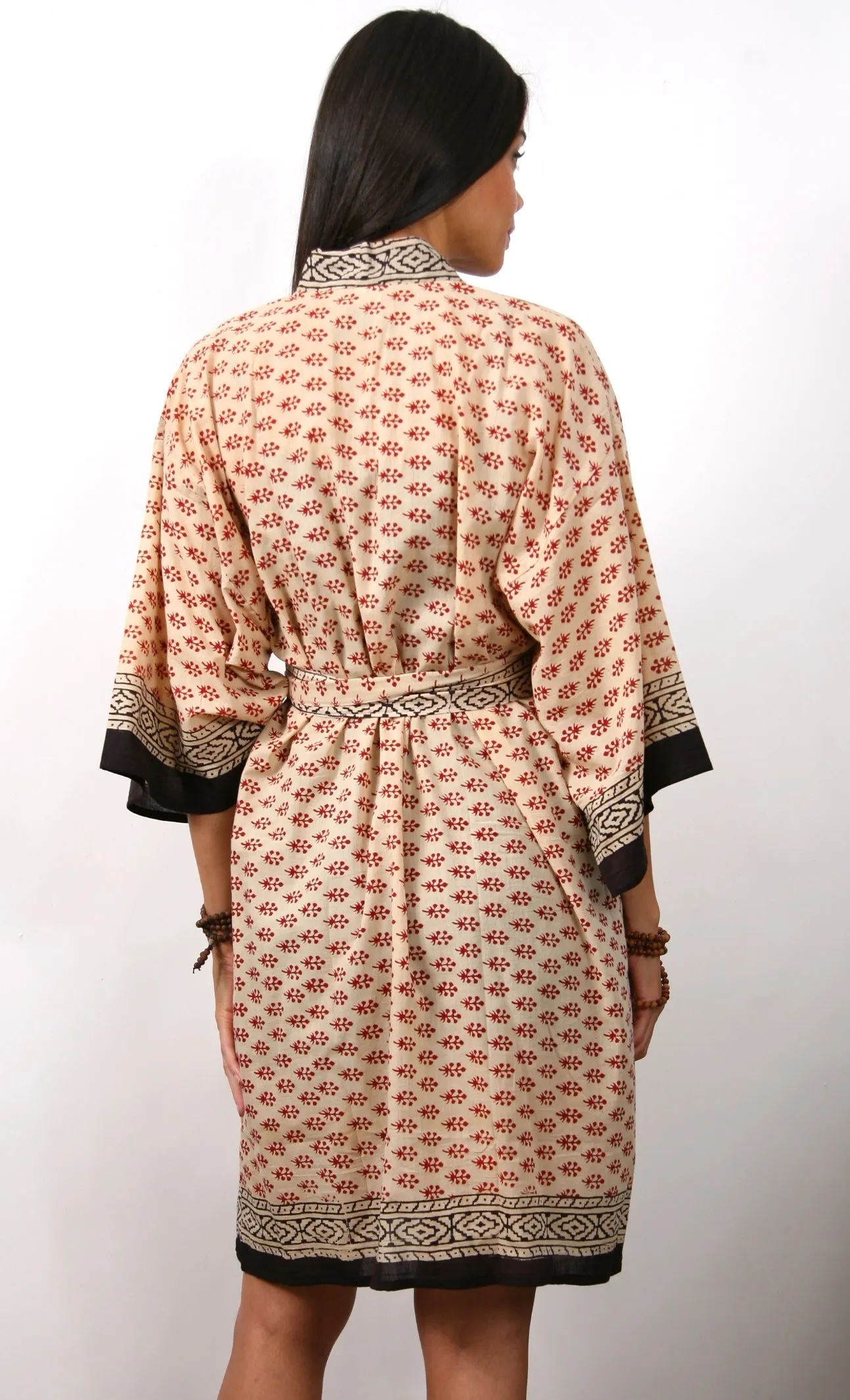 Doily - Short Kimono Cotton Robe