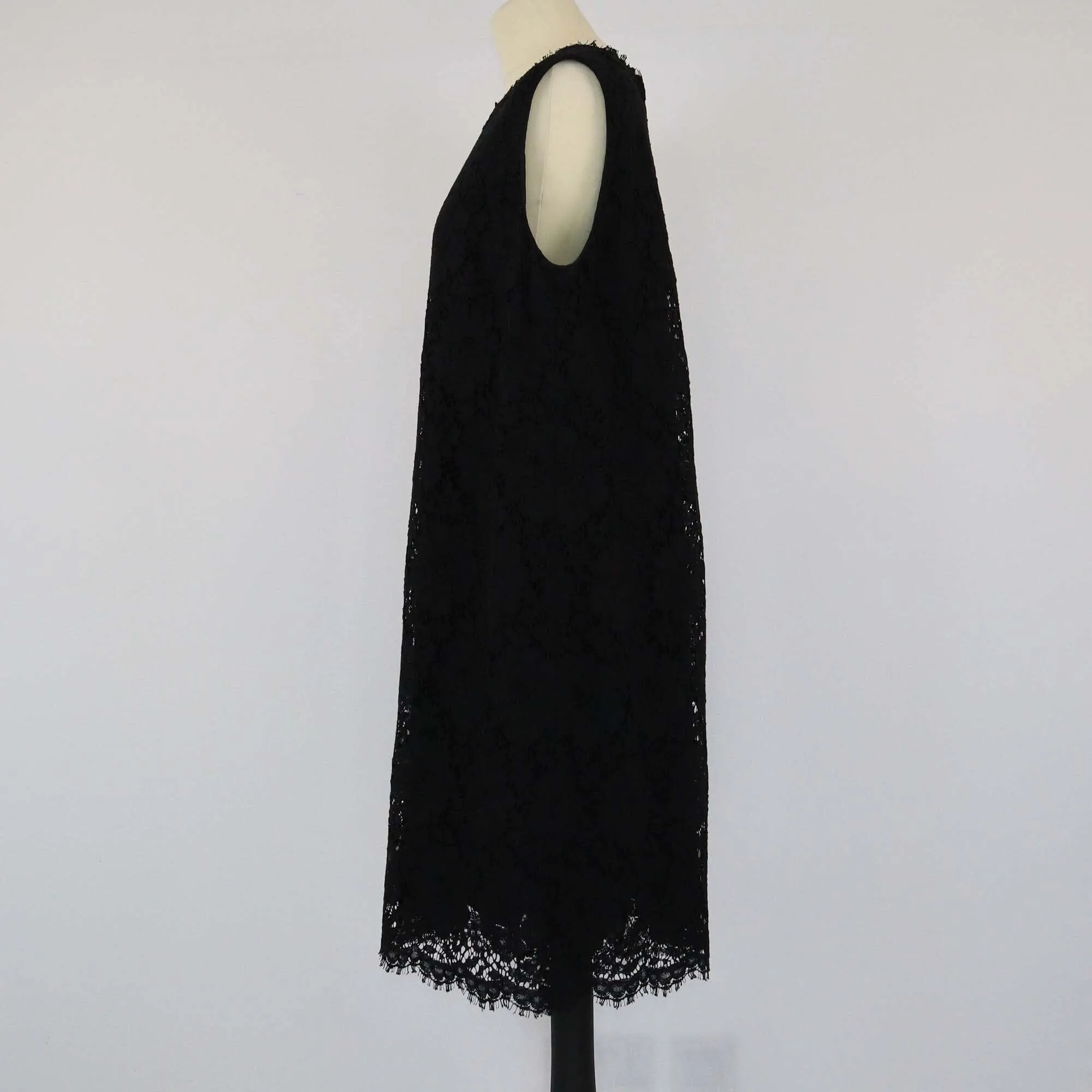 Dolce & Gabbana Black Lace Shift Dress