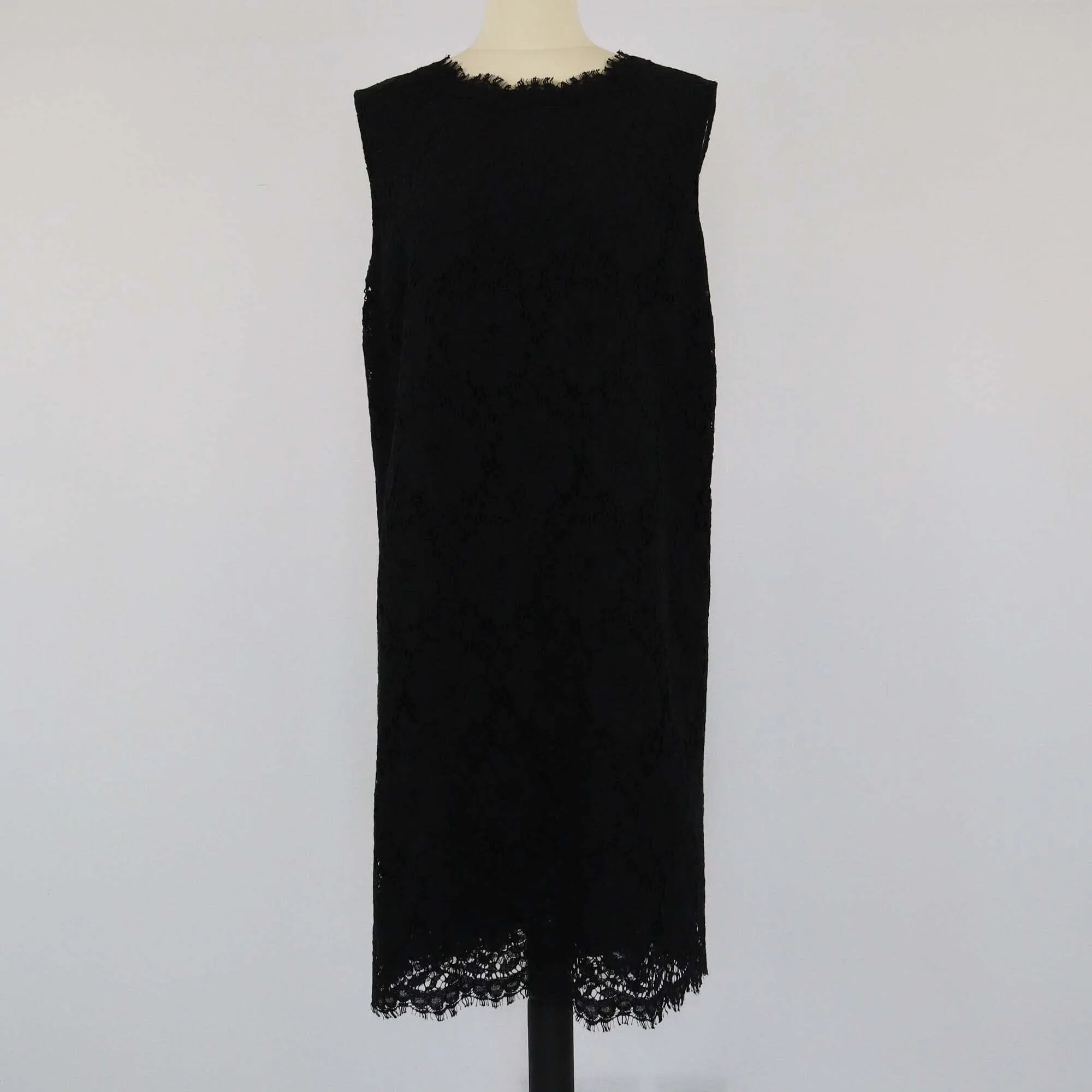 Dolce & Gabbana Black Lace Shift Dress