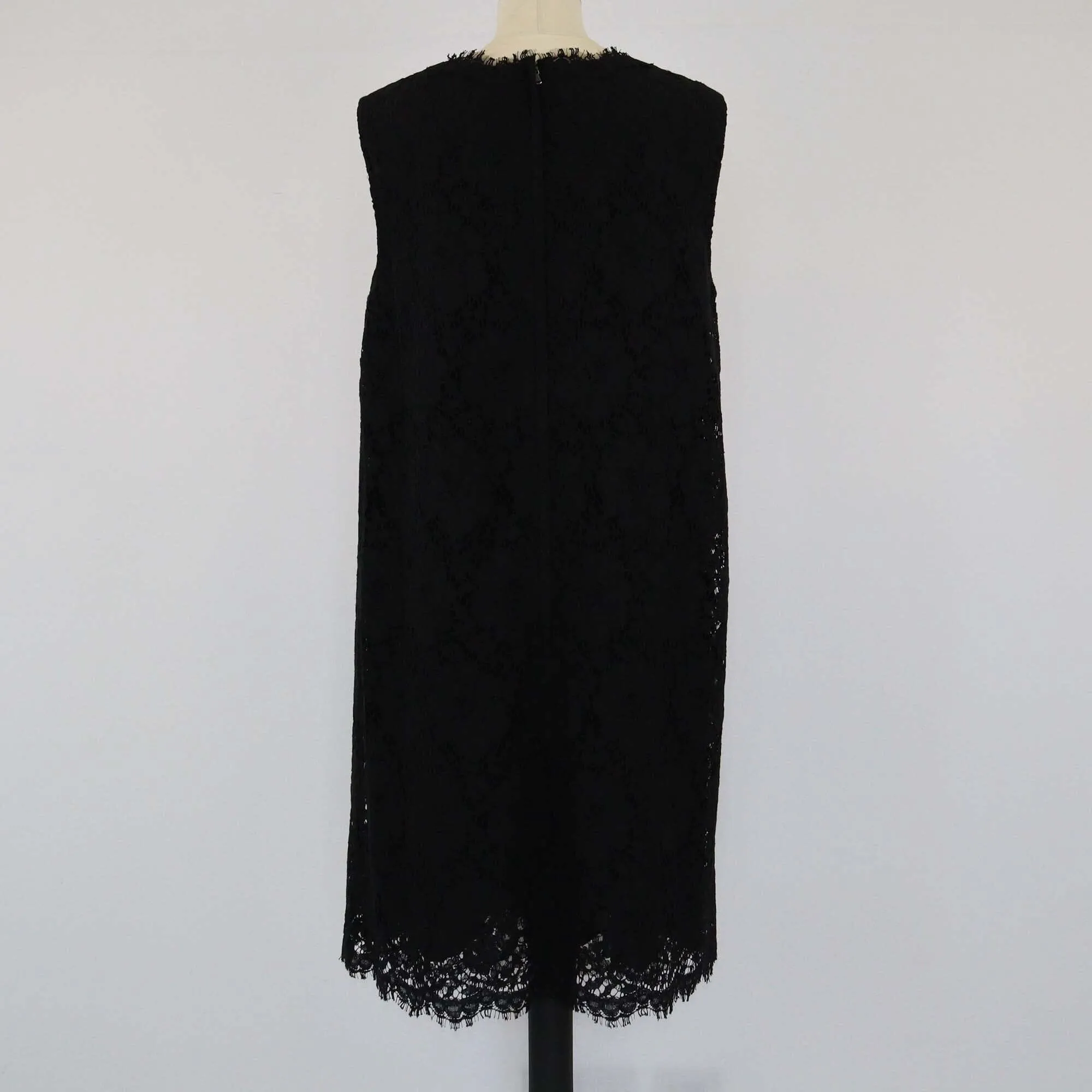 Dolce & Gabbana Black Lace Shift Dress