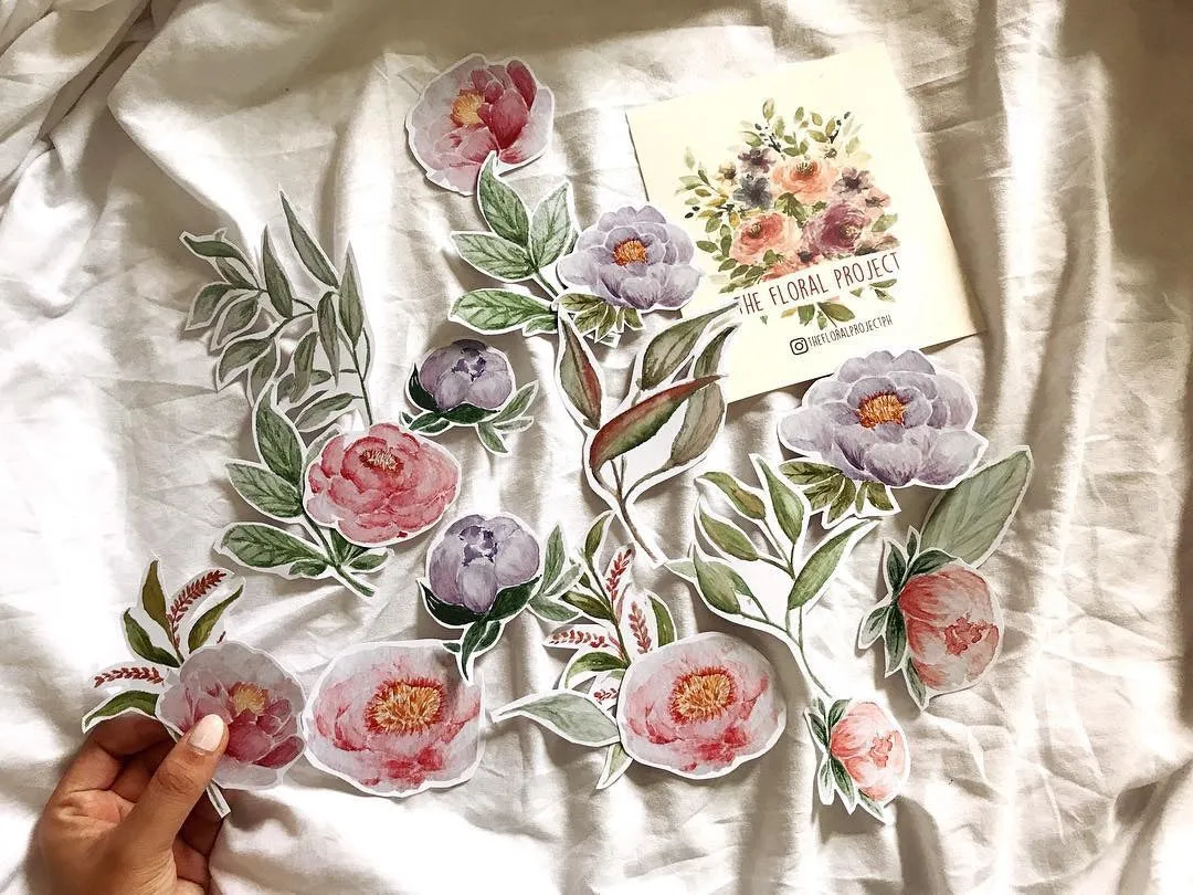 FLORAL STICKERS (pack)