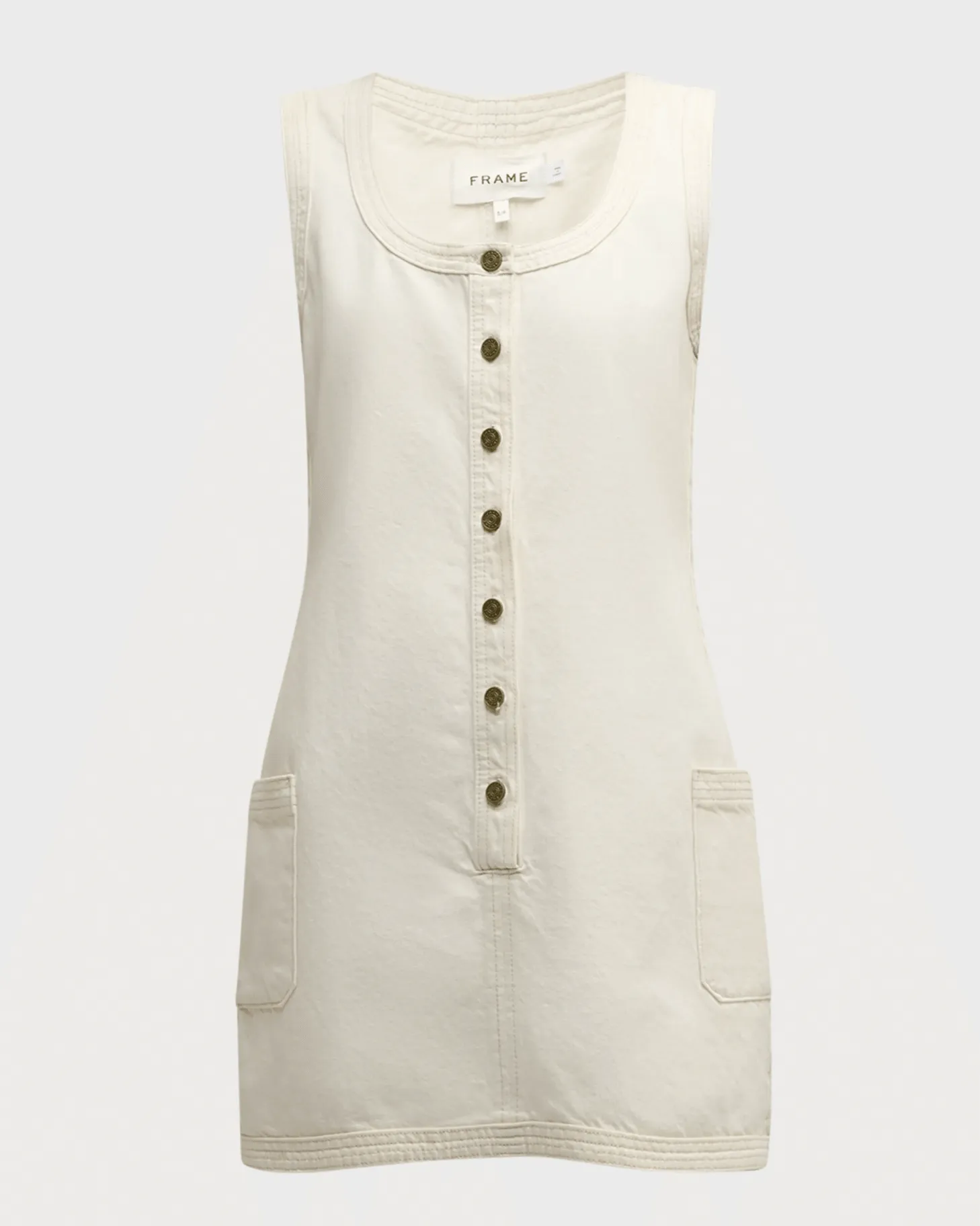 FRAME Trapunto Pocket Dress Au Natural Clean