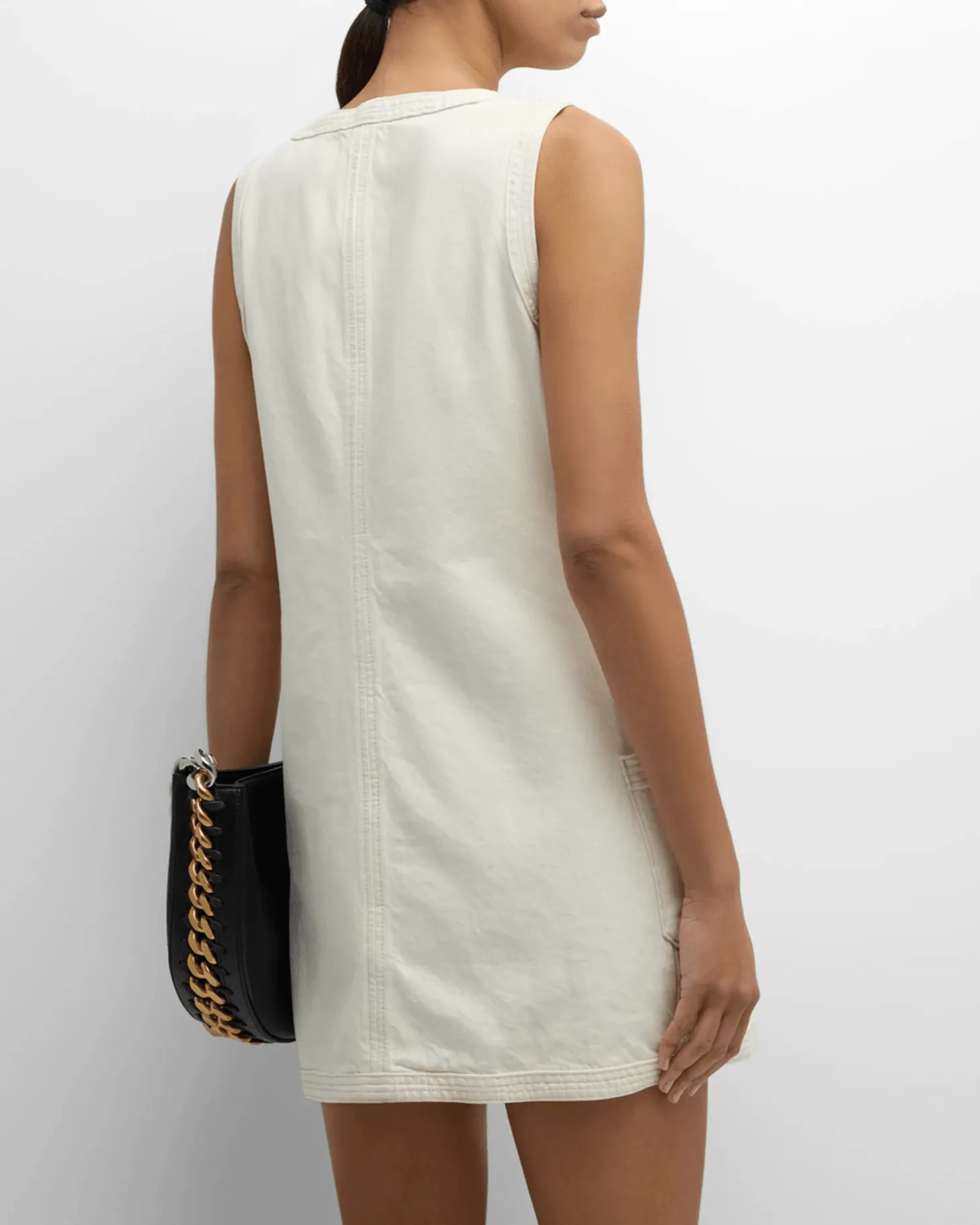 FRAME Trapunto Pocket Dress Au Natural Clean