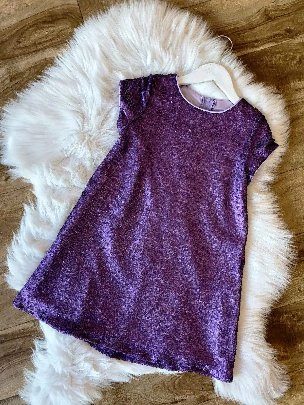 Glamorous Sequin Shift Dress Silver