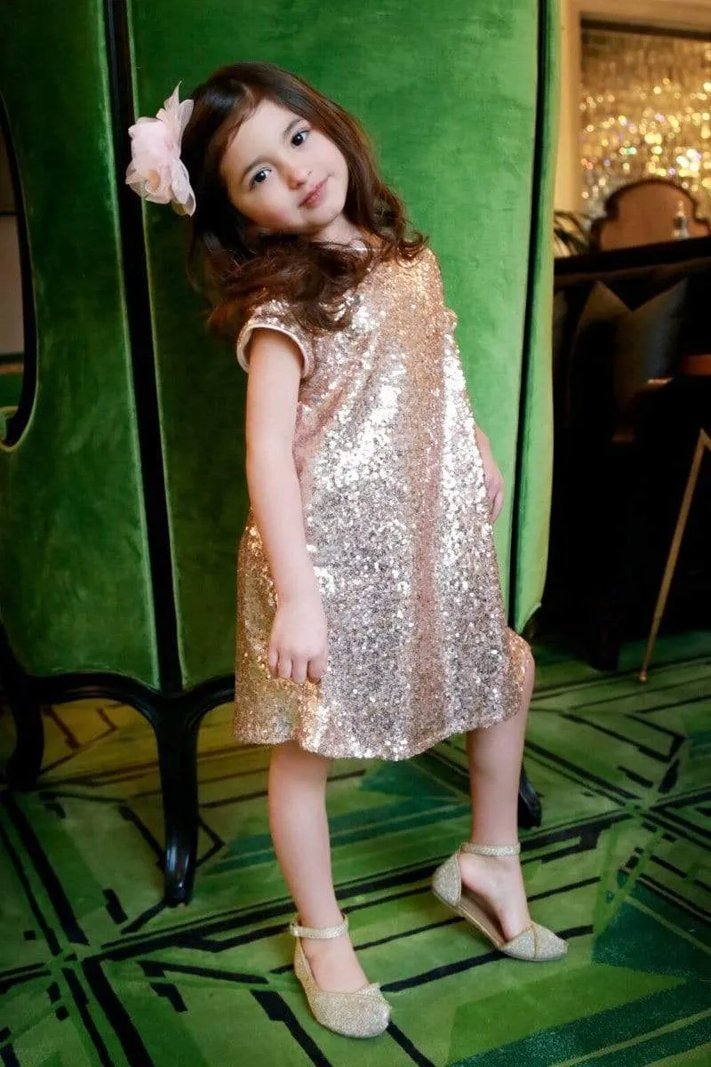 Glamorous Sequin Shift Dress Silver