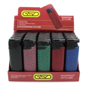 GSD Windproof Jet Flame Lighter - Case of 25