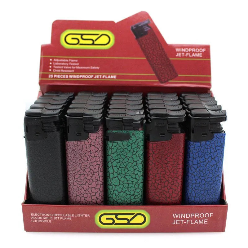 GSD Windproof Jet Flame Lighter - Case of 25