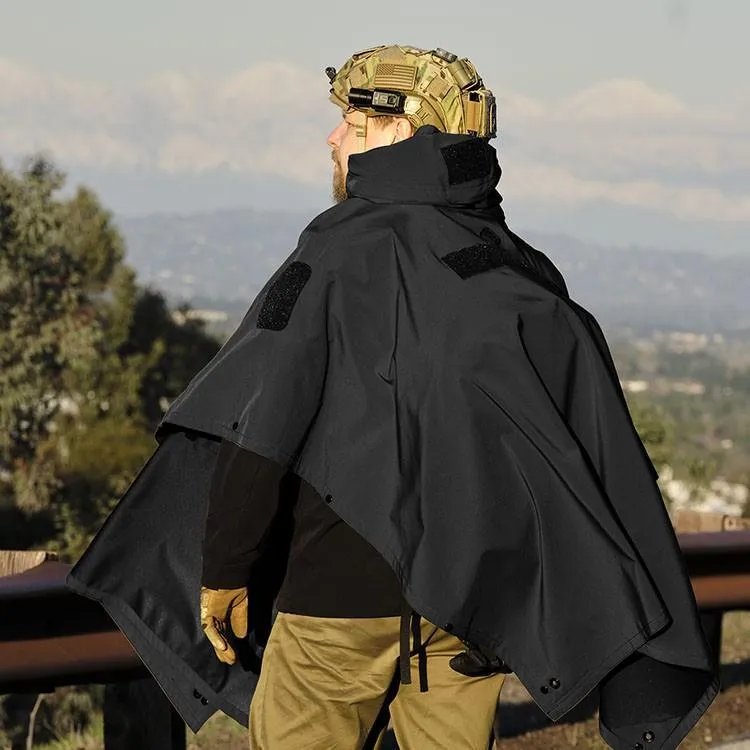 Hazard 4 Poncho Villa 2020 Version Technical Soft-Shell Poncho Black