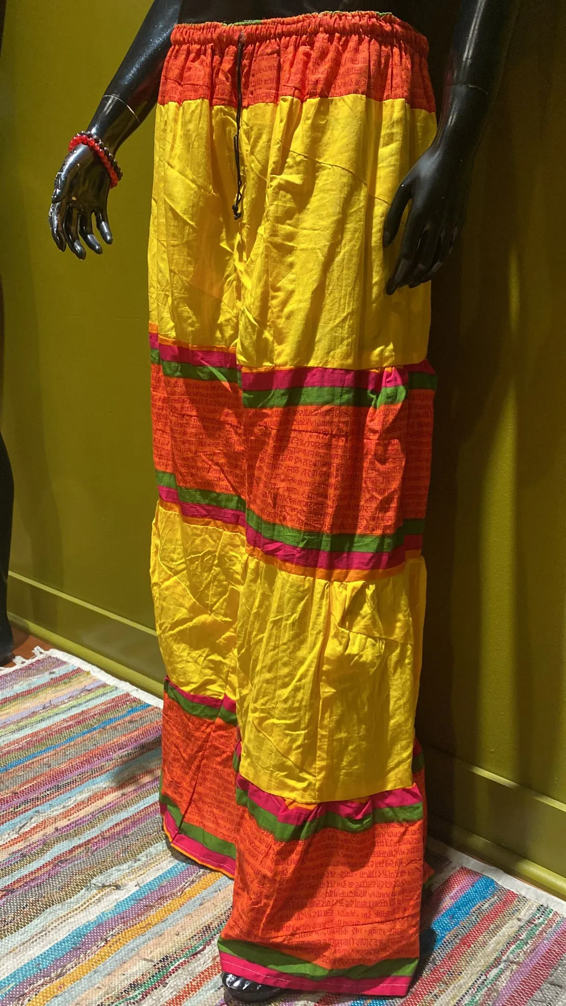 Indian Cotton Full-Length Patchwork Skirt (Assorted)