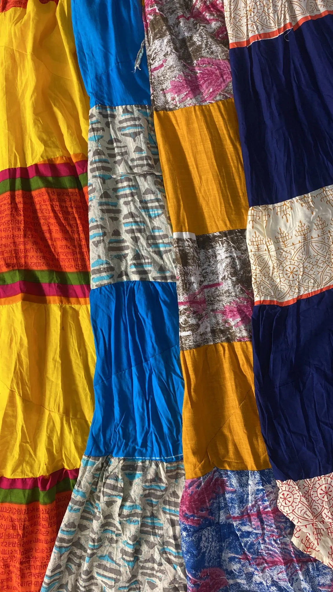 Indian Cotton Full-Length Patchwork Skirt (Assorted)